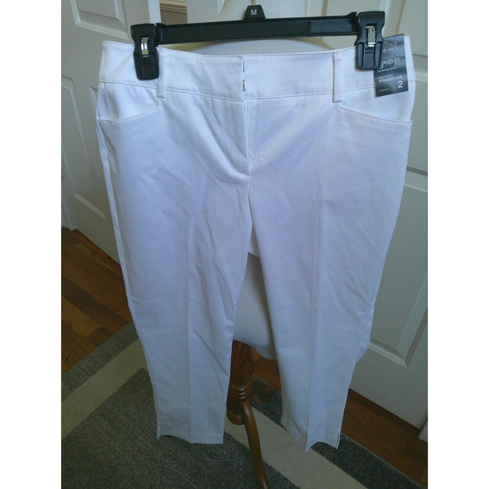 NWT  7th Avenue Design Studio New York & Co Size (2) Crop Pants Straight Leg